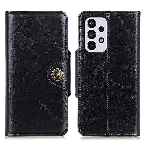 Handytasche Stand Schutzhülle Flip Leder Hülle M12L für Samsung Galaxy A33 5G Schwarz