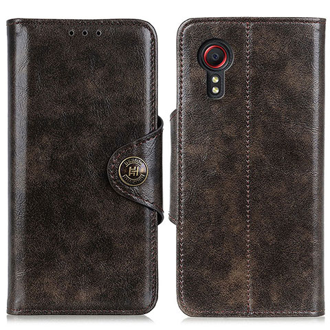 Handytasche Stand Schutzhülle Flip Leder Hülle M12L für Samsung Galaxy XCover 5 SM-G525F Bronze