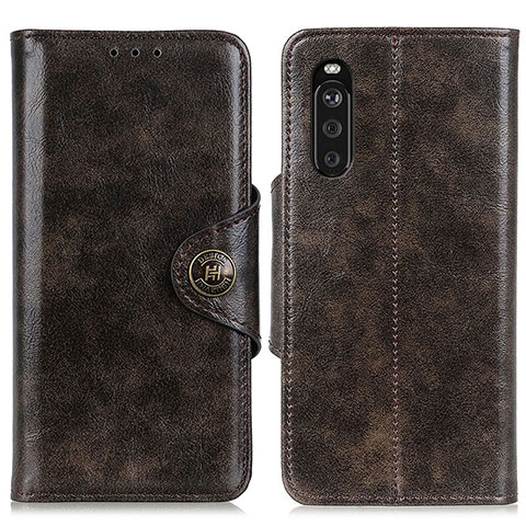 Handytasche Stand Schutzhülle Flip Leder Hülle M12L für Sony Xperia 10 III Bronze