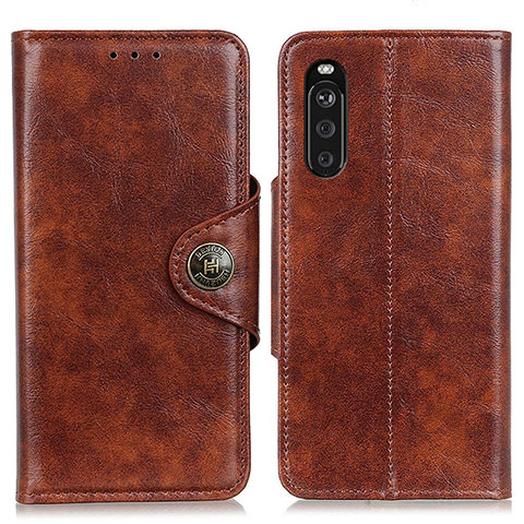 Handytasche Stand Schutzhülle Flip Leder Hülle M12L für Sony Xperia 10 III Lite Braun