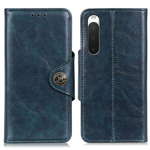 Handytasche Stand Schutzhülle Flip Leder Hülle M12L für Sony Xperia 10 IV Blau