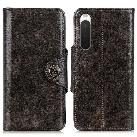 Handytasche Stand Schutzhülle Flip Leder Hülle M12L für Sony Xperia 10 IV Bronze