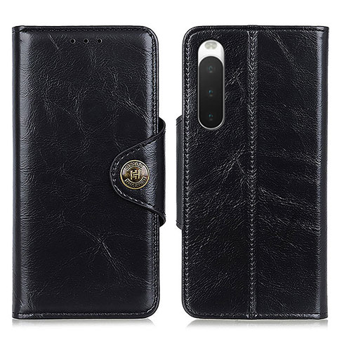 Handytasche Stand Schutzhülle Flip Leder Hülle M12L für Sony Xperia 10 IV Schwarz