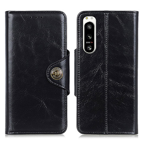 Handytasche Stand Schutzhülle Flip Leder Hülle M12L für Sony Xperia 5 IV Schwarz