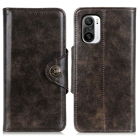 Handytasche Stand Schutzhülle Flip Leder Hülle M12L für Xiaomi Redmi K40 5G Bronze