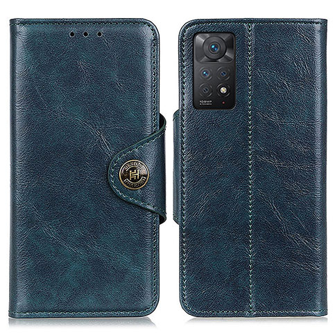 Handytasche Stand Schutzhülle Flip Leder Hülle M12L für Xiaomi Redmi Note 11 Pro 5G Blau