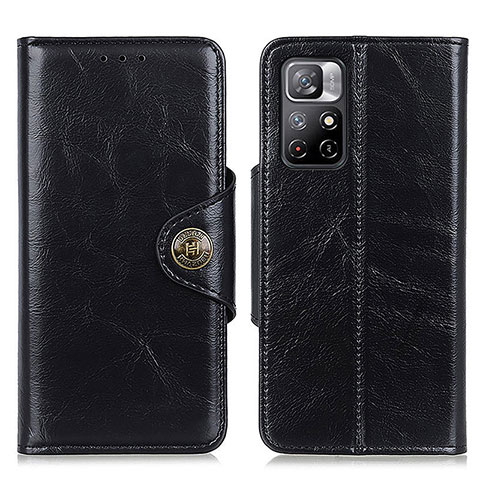 Handytasche Stand Schutzhülle Flip Leder Hülle M12L für Xiaomi Redmi Note 11S 5G Schwarz