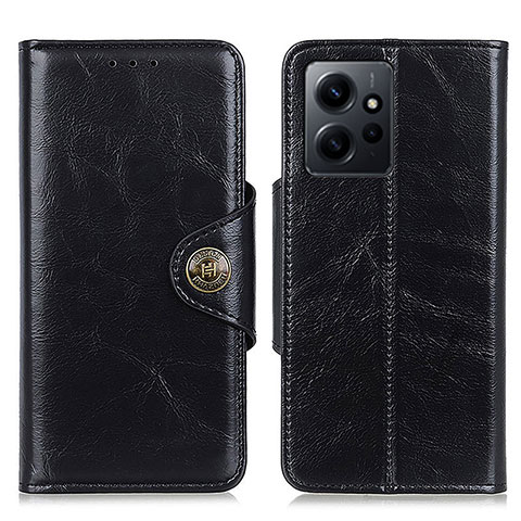 Handytasche Stand Schutzhülle Flip Leder Hülle M12L für Xiaomi Redmi Note 12 4G Schwarz