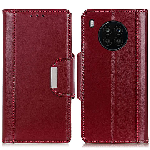 Handytasche Stand Schutzhülle Flip Leder Hülle M13L für Huawei Honor 50 Lite Rot