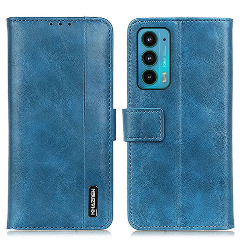 Handytasche Stand Schutzhülle Flip Leder Hülle M13L für Motorola Moto Edge Lite 5G Blau