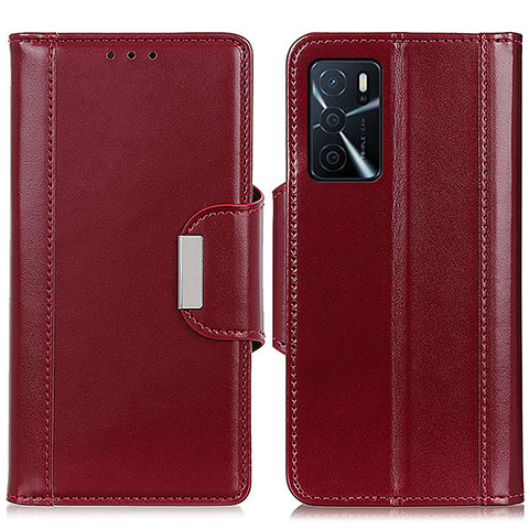 Handytasche Stand Schutzhülle Flip Leder Hülle M13L für Oppo A54s Rot