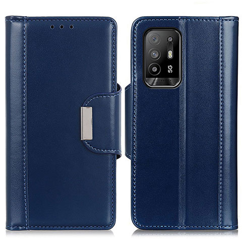 Handytasche Stand Schutzhülle Flip Leder Hülle M13L für Oppo A94 5G Blau