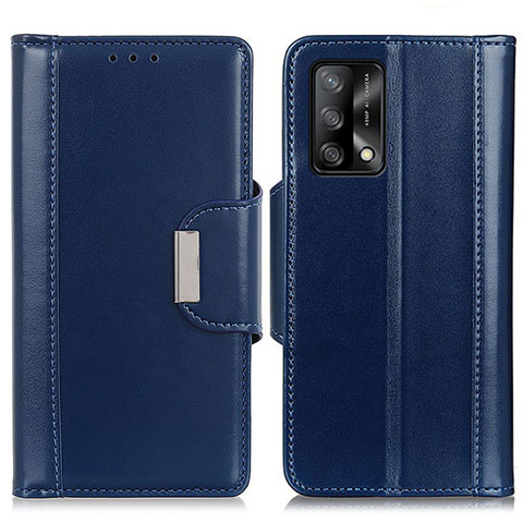 Handytasche Stand Schutzhülle Flip Leder Hülle M13L für Oppo F19 Blau