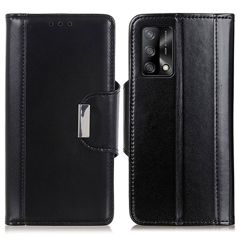 Handytasche Stand Schutzhülle Flip Leder Hülle M13L für Oppo F19s Schwarz