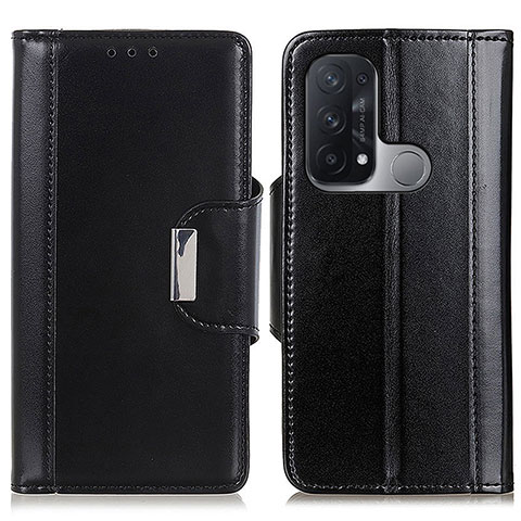 Handytasche Stand Schutzhülle Flip Leder Hülle M13L für Oppo Reno5 A Schwarz