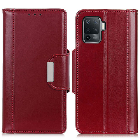 Handytasche Stand Schutzhülle Flip Leder Hülle M13L für Oppo Reno5 F Rot