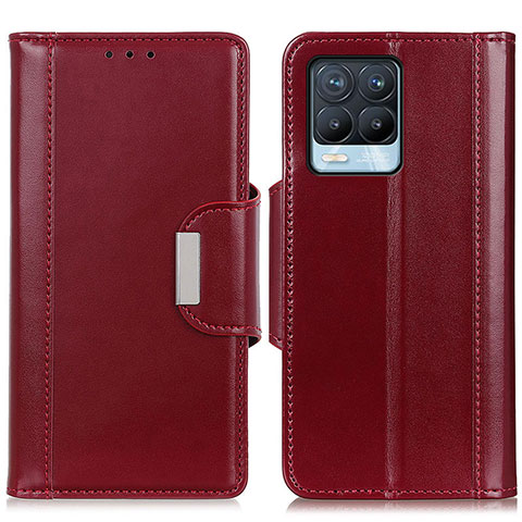 Handytasche Stand Schutzhülle Flip Leder Hülle M13L für Realme 8 4G Rot