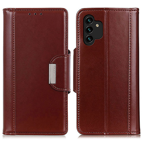 Handytasche Stand Schutzhülle Flip Leder Hülle M13L für Samsung Galaxy A04s Braun