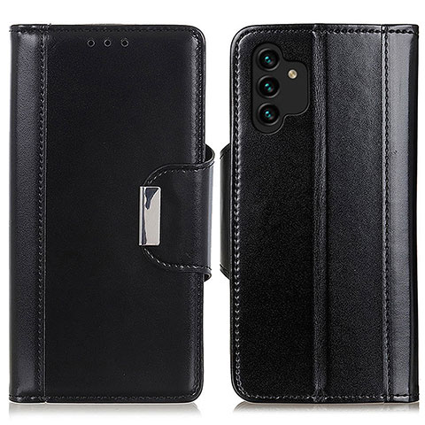 Handytasche Stand Schutzhülle Flip Leder Hülle M13L für Samsung Galaxy A04s Schwarz