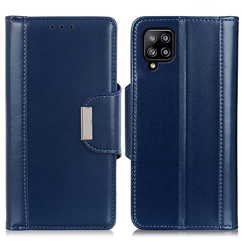 Handytasche Stand Schutzhülle Flip Leder Hülle M13L für Samsung Galaxy A22 4G Blau