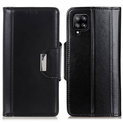 Handytasche Stand Schutzhülle Flip Leder Hülle M13L für Samsung Galaxy A22 4G Schwarz