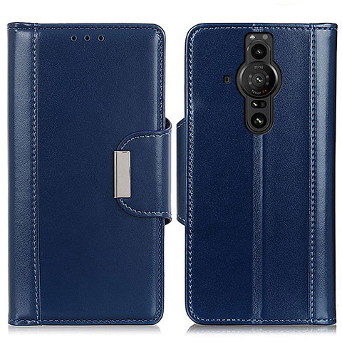 Handytasche Stand Schutzhülle Flip Leder Hülle M13L für Sony Xperia PRO-I Blau