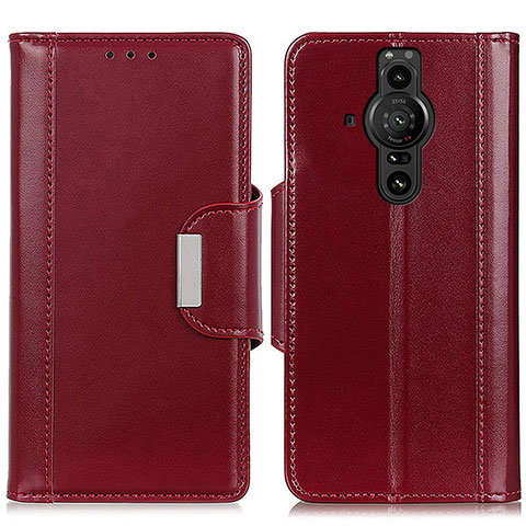 Handytasche Stand Schutzhülle Flip Leder Hülle M13L für Sony Xperia PRO-I Rot