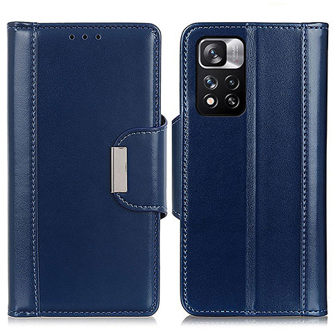 Handytasche Stand Schutzhülle Flip Leder Hülle M13L für Xiaomi Mi 11i 5G (2022) Blau