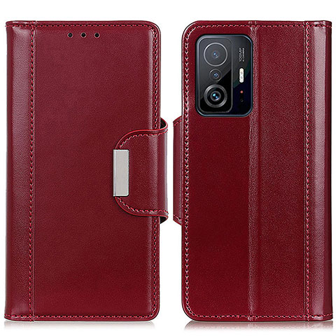 Handytasche Stand Schutzhülle Flip Leder Hülle M13L für Xiaomi Mi 11T 5G Rot