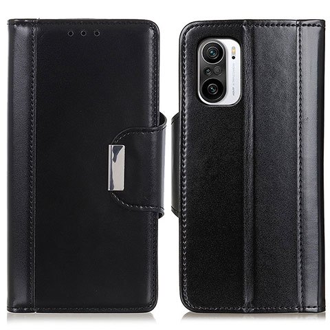 Handytasche Stand Schutzhülle Flip Leder Hülle M13L für Xiaomi Redmi K40 Pro 5G Schwarz