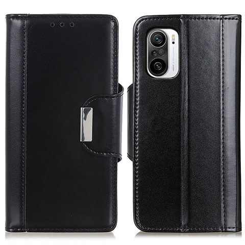 Handytasche Stand Schutzhülle Flip Leder Hülle M13L für Xiaomi Redmi K40 Pro+ Plus 5G Schwarz