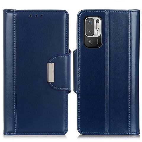 Handytasche Stand Schutzhülle Flip Leder Hülle M13L für Xiaomi Redmi Note 10 5G Blau