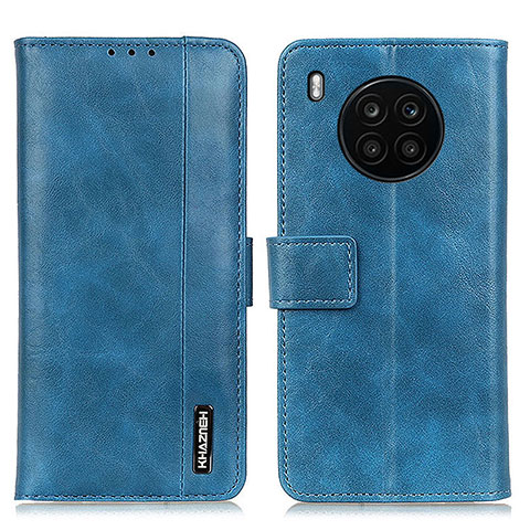 Handytasche Stand Schutzhülle Flip Leder Hülle M14L für Huawei Nova 8i Blau