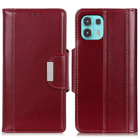 Handytasche Stand Schutzhülle Flip Leder Hülle M14L für Motorola Moto Edge 20 Lite 5G Rot