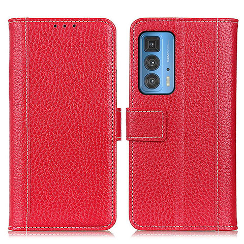 Handytasche Stand Schutzhülle Flip Leder Hülle M14L für Motorola Moto Edge S Pro 5G Rot