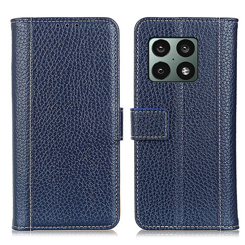 Handytasche Stand Schutzhülle Flip Leder Hülle M14L für OnePlus 10 Pro 5G Blau