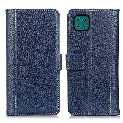 Handytasche Stand Schutzhülle Flip Leder Hülle M14L für Samsung Galaxy A22 5G Blau