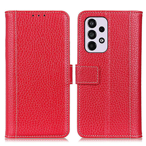 Handytasche Stand Schutzhülle Flip Leder Hülle M14L für Samsung Galaxy A33 5G Rot