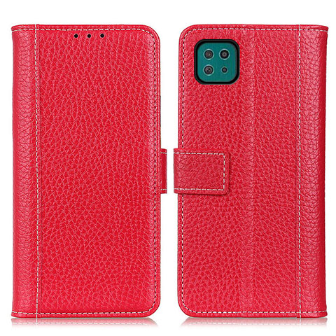 Handytasche Stand Schutzhülle Flip Leder Hülle M14L für Samsung Galaxy F42 5G Rot