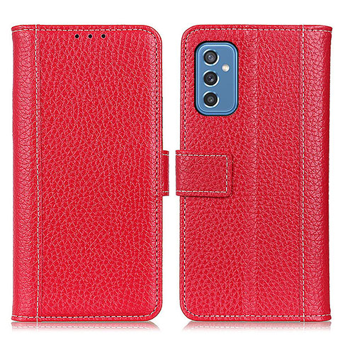 Handytasche Stand Schutzhülle Flip Leder Hülle M14L für Samsung Galaxy M52 5G Rot