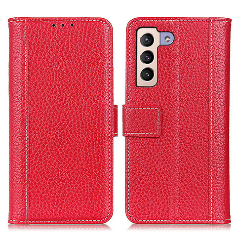 Handytasche Stand Schutzhülle Flip Leder Hülle M14L für Samsung Galaxy S21 Plus 5G Rot