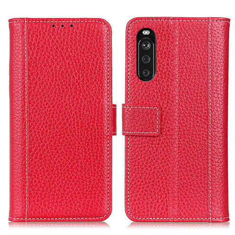 Handytasche Stand Schutzhülle Flip Leder Hülle M14L für Sony Xperia 10 III Lite Rot