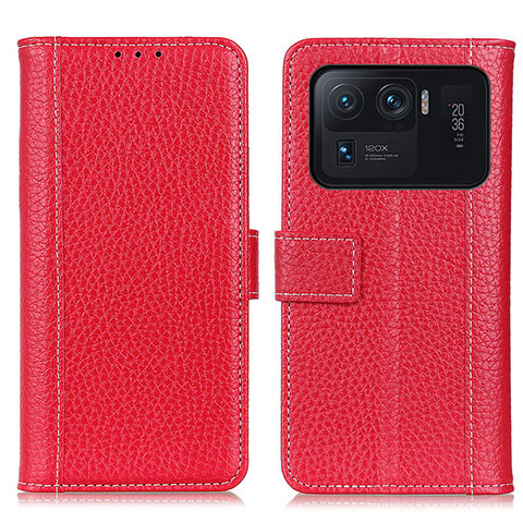 Handytasche Stand Schutzhülle Flip Leder Hülle M14L für Xiaomi Mi 11 Ultra 5G Rot