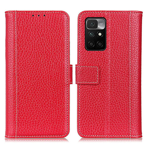 Handytasche Stand Schutzhülle Flip Leder Hülle M14L für Xiaomi Redmi 10 4G Rot