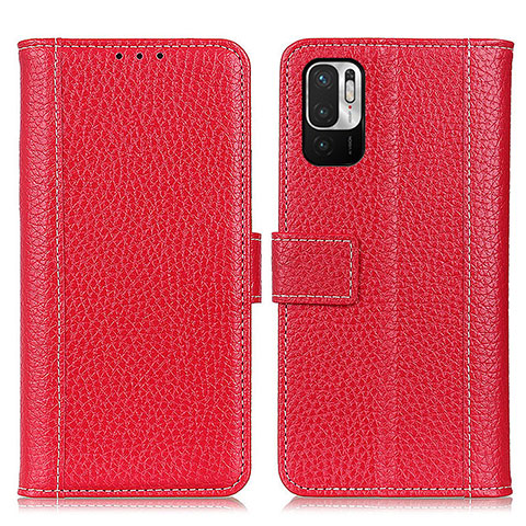 Handytasche Stand Schutzhülle Flip Leder Hülle M14L für Xiaomi Redmi Note 10 JE 5G Rot