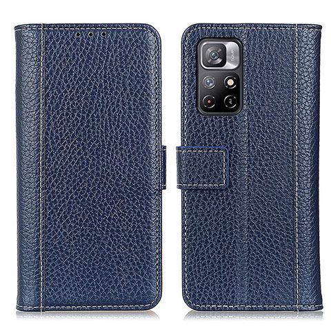 Handytasche Stand Schutzhülle Flip Leder Hülle M14L für Xiaomi Redmi Note 11T 5G Blau