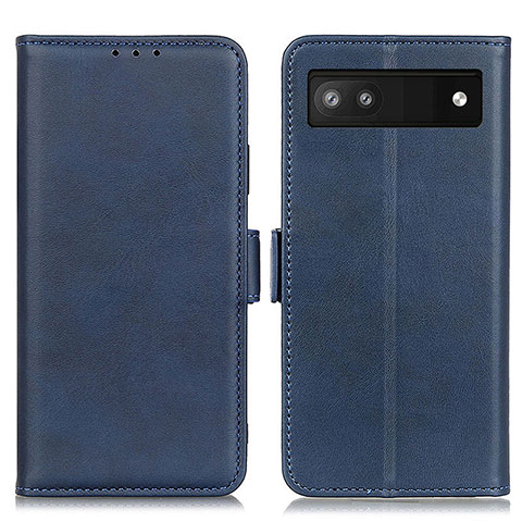 Handytasche Stand Schutzhülle Flip Leder Hülle M15L für Google Pixel 6a 5G Blau