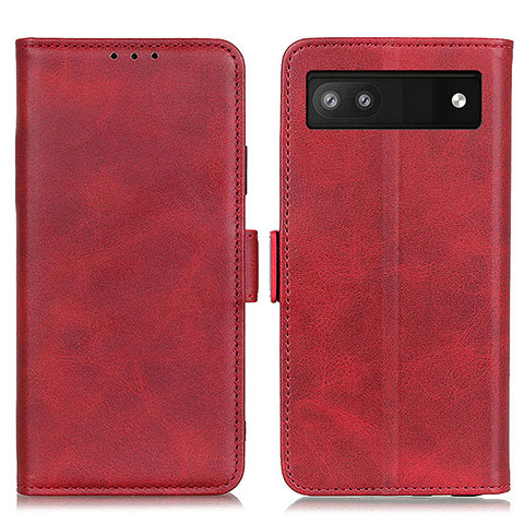 Handytasche Stand Schutzhülle Flip Leder Hülle M15L für Google Pixel 6a 5G Rot