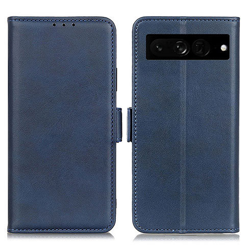 Handytasche Stand Schutzhülle Flip Leder Hülle M15L für Google Pixel 7 Pro 5G Blau