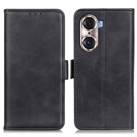 Handytasche Stand Schutzhülle Flip Leder Hülle M15L für Huawei Honor 60 Pro 5G Schwarz